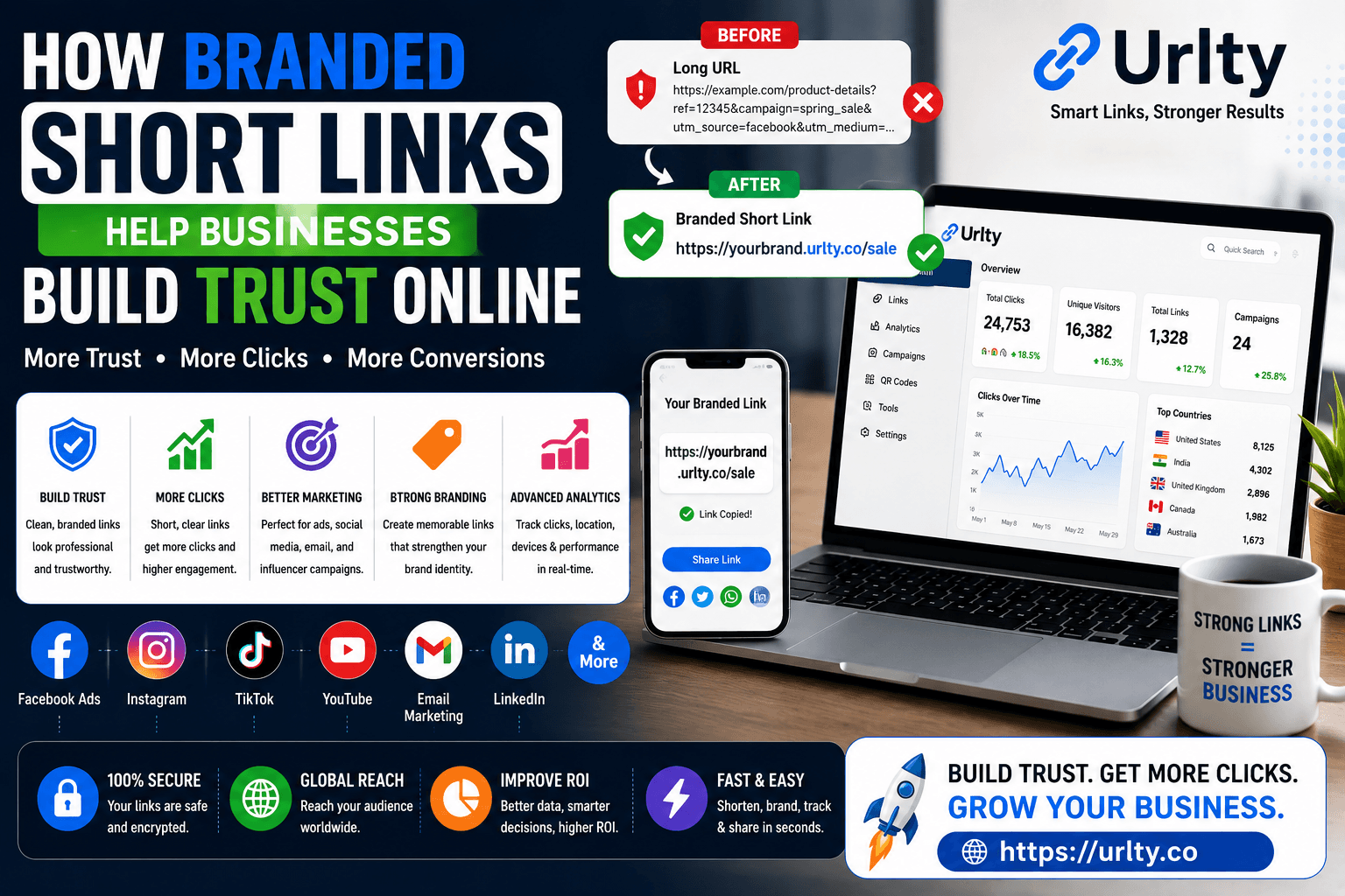 How Branded Short Links Help Businesses Build Trust Online